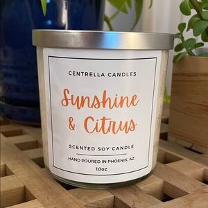 Sunshine & Citrus Scented Soy Candle